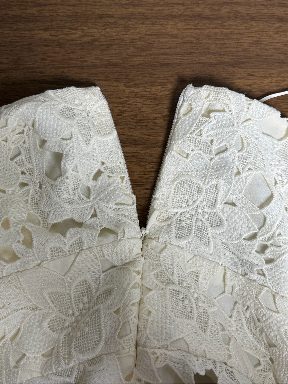 Prabal Gurung for JCPenney Ivory Lace Midi Dress NWT Plus Size 22W Floral Cutout - Picture 15 of 16